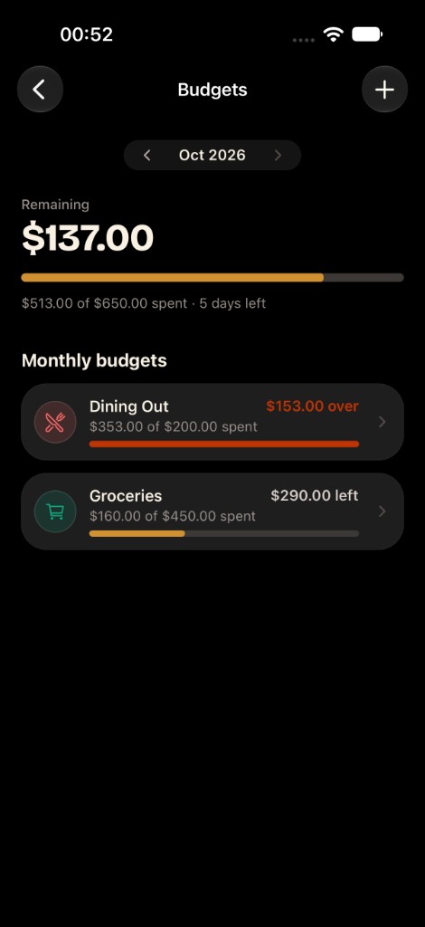 Iron Wealth financial planning dashboard